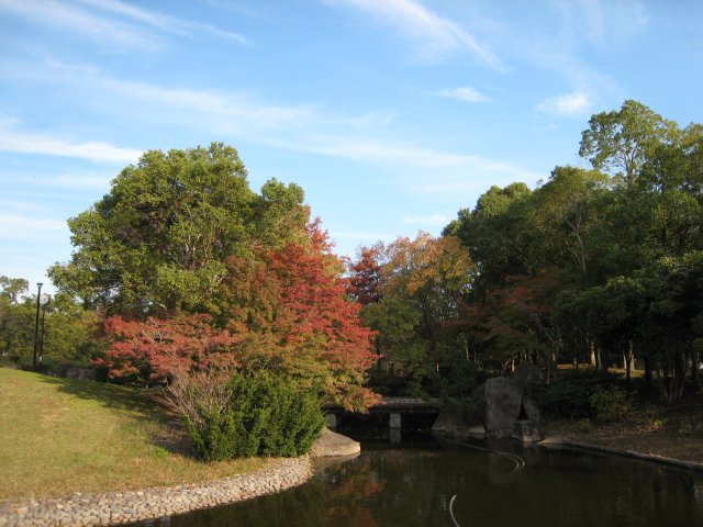 公園入り口の風景