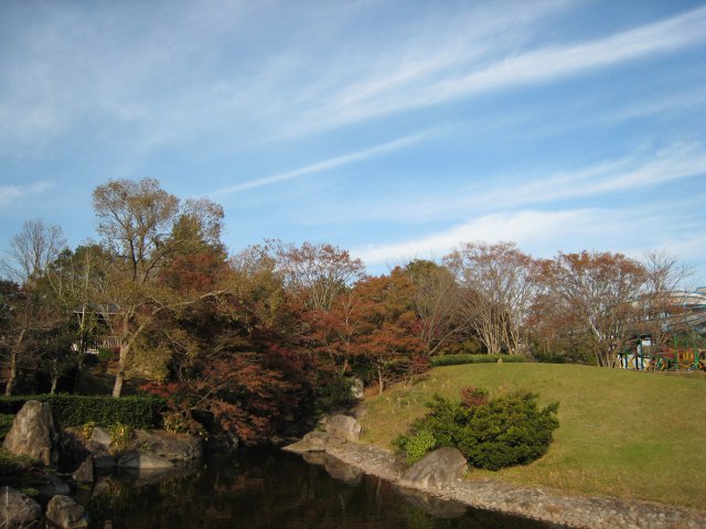 公園入り口の風景